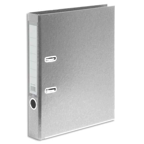 Classeur  levier 1er prix - polypropylne - dos 5 cm - A4 - gris