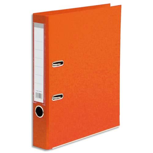 Classeur  levier 1er prix - polypropylne - dos 5 cm - A4 - orange