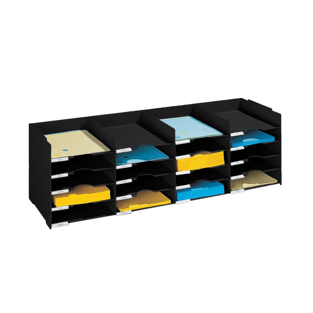 Trieur multicases largeur 90 cm noir