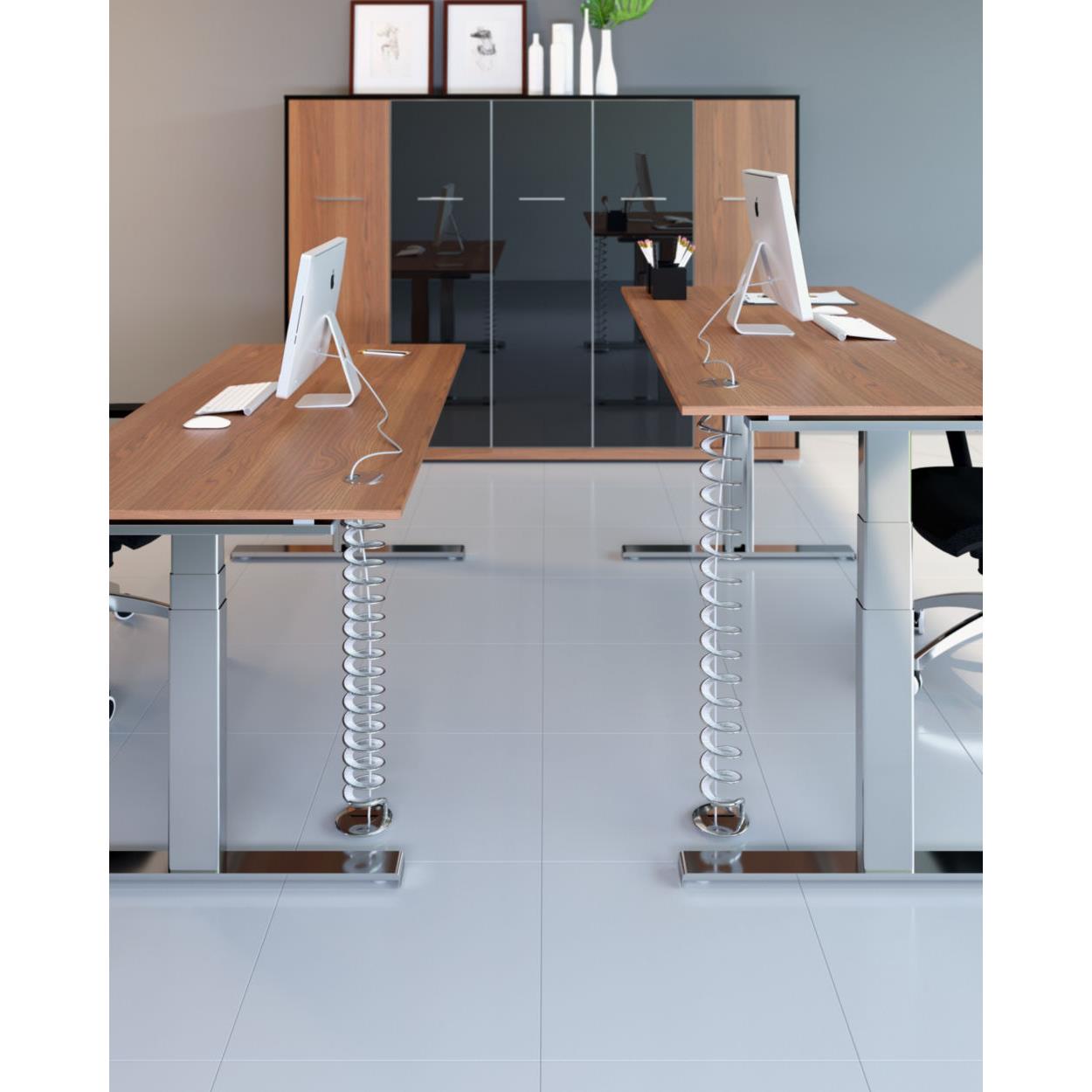Goulotte extensible passe-cbles Helix - 70  110 cm - blanc