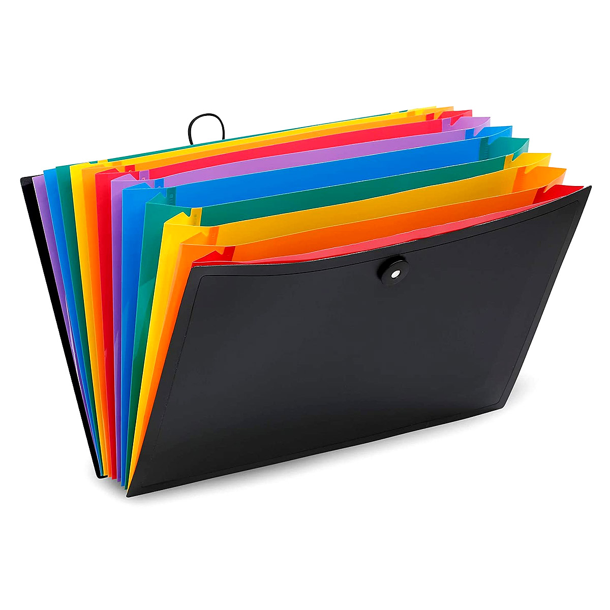 Valise trieur Rainbow Viquel - 12 compartiments - polypropylne 10/10e - noir intrieur multicolore