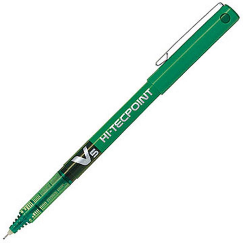 Stylo roller pointe tubulaire Pilot Hi-Tech Point BX V5 - 0,5 mm - vert