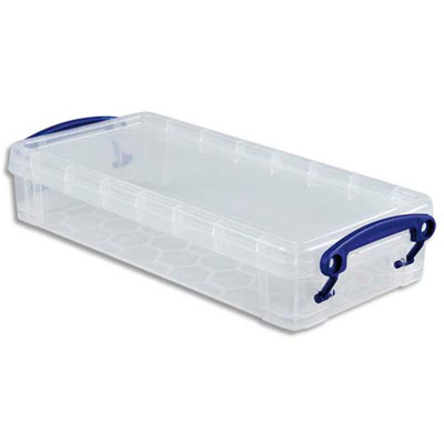 Boite De Rangement En Plastique Transparent Avec Couvercle 0 55 Litre Dimensions L22 X H4 X P10 Cm Pas Cher Welcome Office
