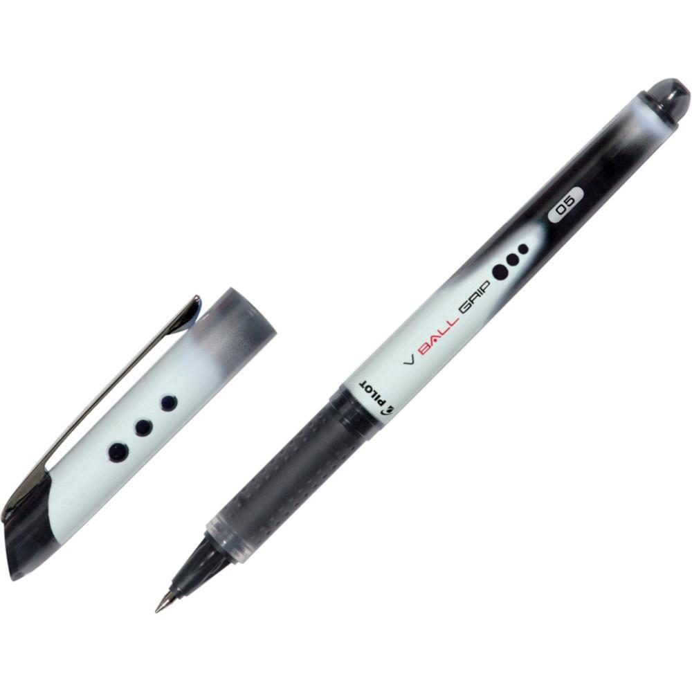 Stylo roller Pilot V-Ball Grip - pointe mtal - 0.5 mm - encre liquide noire + grip confort