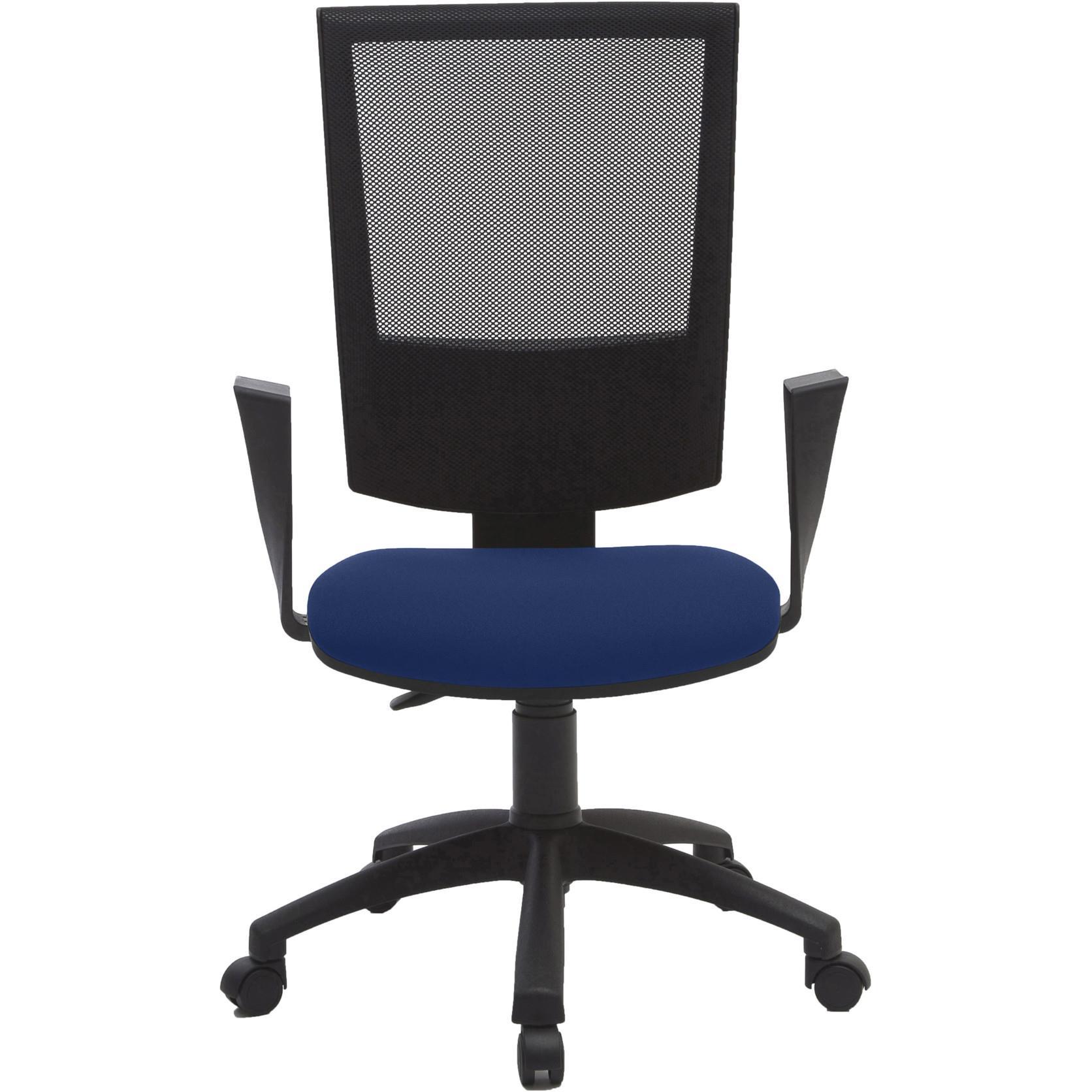 Si�ge de bureau Holly maille,tissu hauteur ajustable � roulettes - bleu