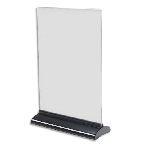 Prsentoir de table transparent Deflecto - A4 vertical - dimensions : L21,9 x H33,1 x P7,8 cm