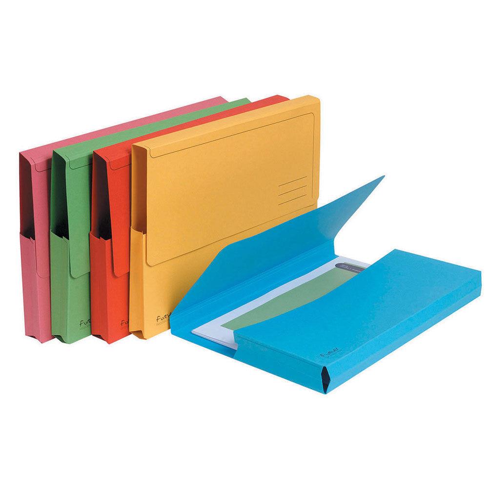 Paquet de 10 chemises  poche Exacompta Forever en carte recycle 290 g - coloris assortis vif