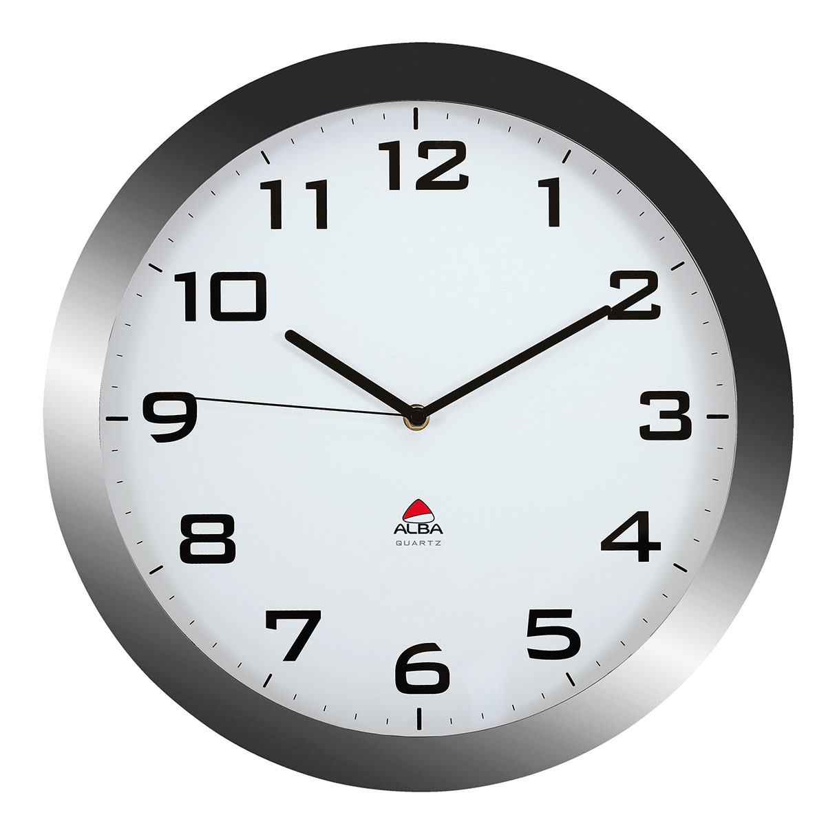 Horloge murale Alba Horissimo silencieuse grand format - noir