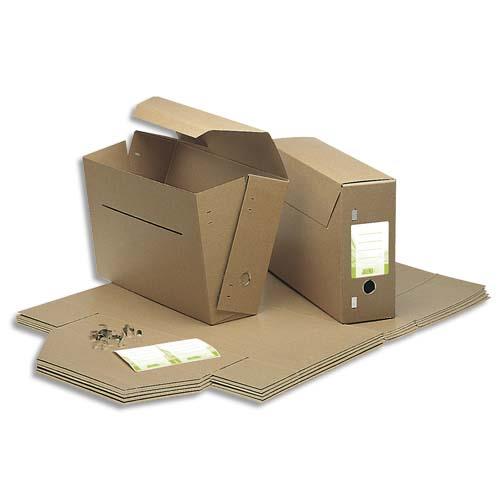 Bote  archives communales Jalema - dos 11,5 cm - en carton kraft naturel
