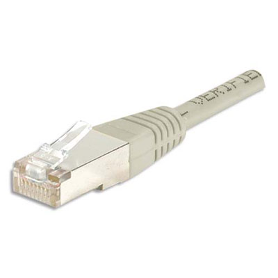 Cordon RJ45 catgorie 5e F/UTP gris - 10 m