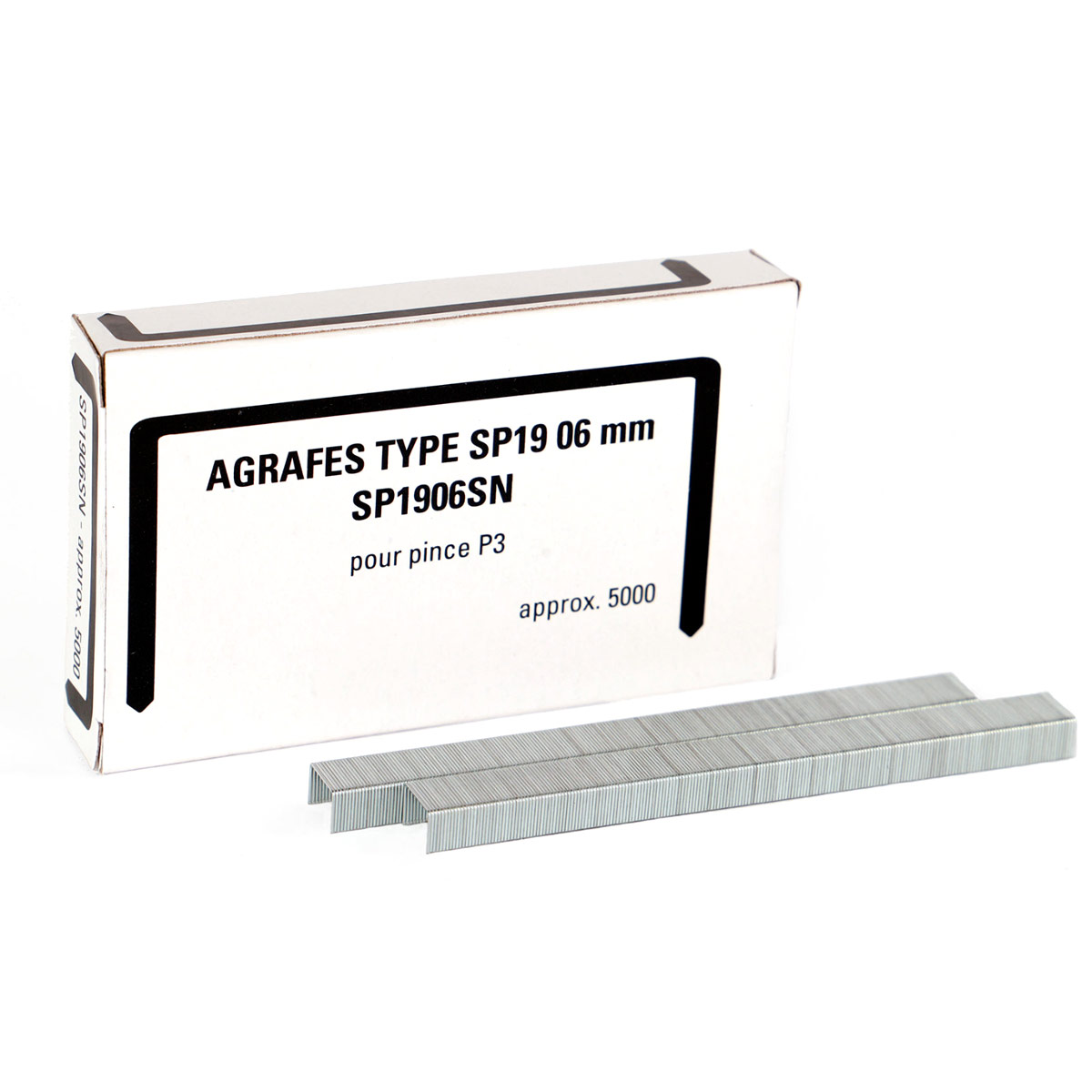 Agrafes SP 19 1/4" - pour pince P3 - bote de 5000