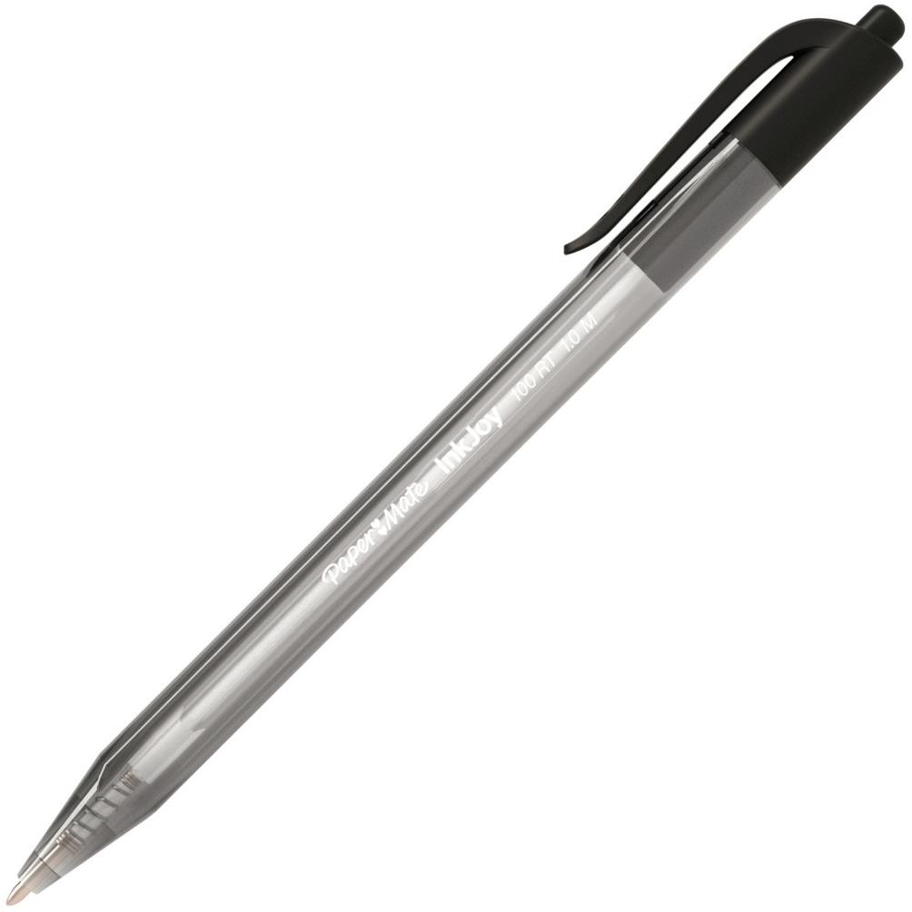 Stylo bille Papermate INKJOY 100 - rtractable - pointe moyenne - encre ULV noire