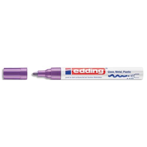 Marqueur peinture  l'huile Edding - pointe large 2-4 mm - laque violet