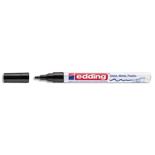 Marqueur peinture  l'huile Edding - pointe moyenne 1-2 mm - laque noir