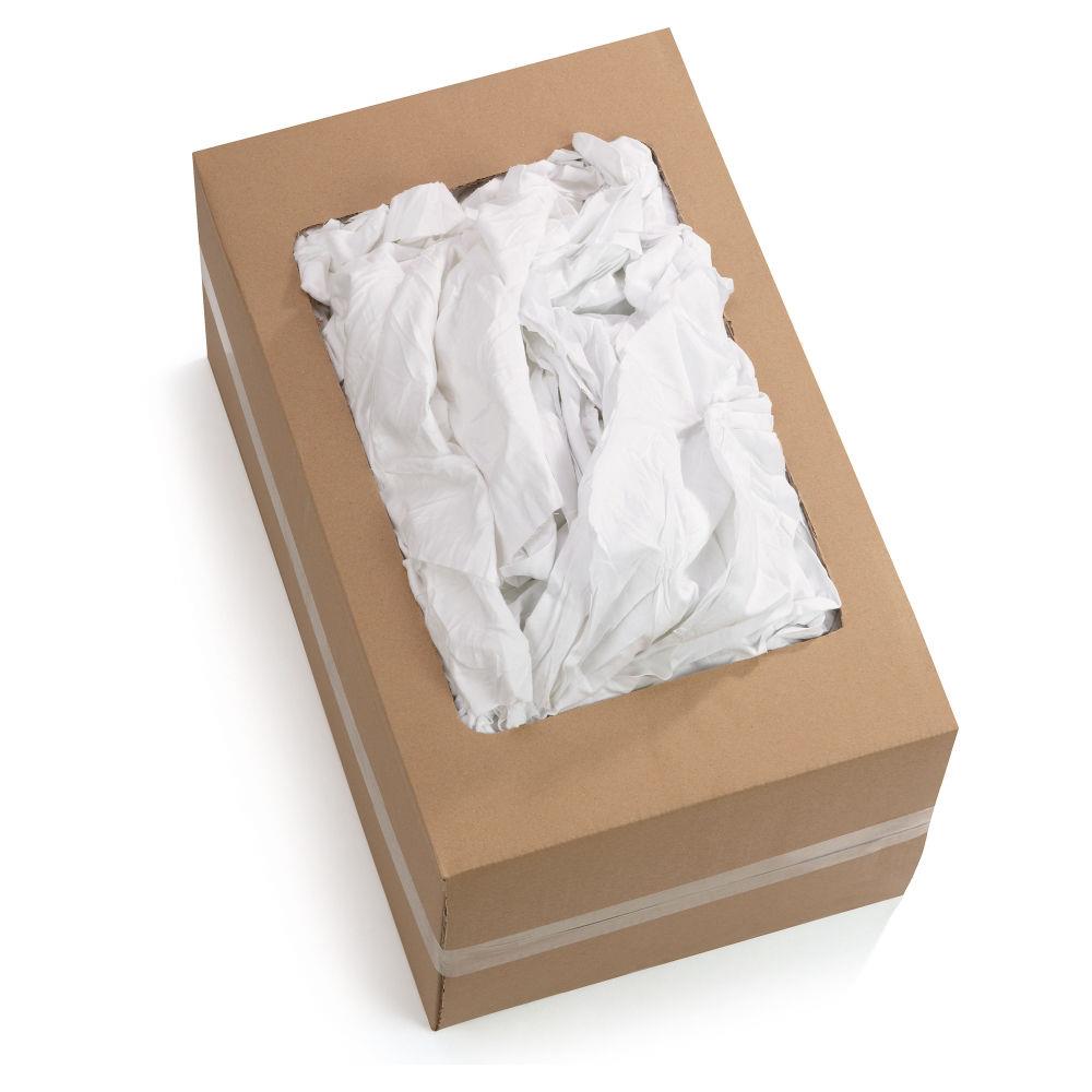 Chiffons coton fins suprieurs - 100 chiffons - blanc