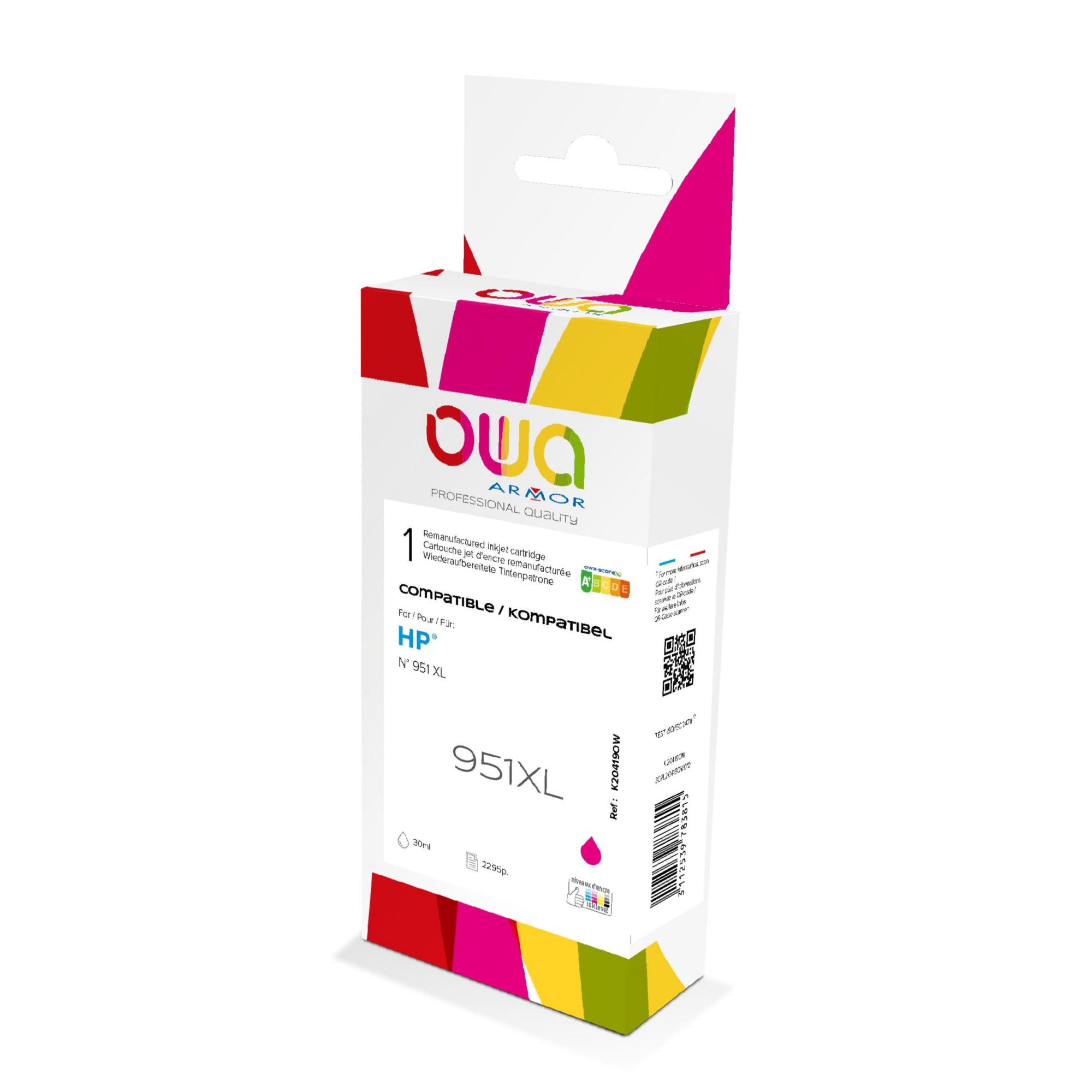 Cartouches pour imprimantes - Armor k20419ow cartouche d'encre 1 pice(s) compatible magenta