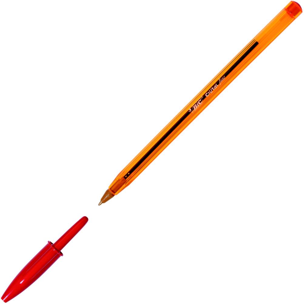 Stylo  bille cristal fine - rouge