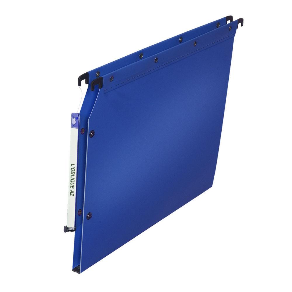 Dossiers polypropylne - dos 15 mm - pour armoire - bleu - lot de 10