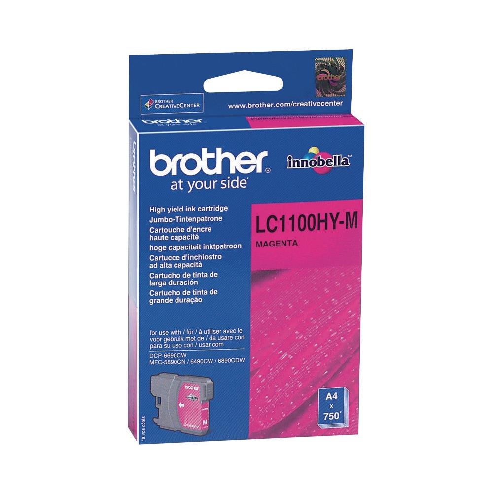 Cartouches pour imprimantes - Brother cartouche d'encre lc1100hym originale  haut rendement - magenta