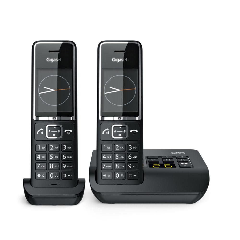 Gigaset comfort 550a duo tlphone tlphone dect identification de l'appelant noir