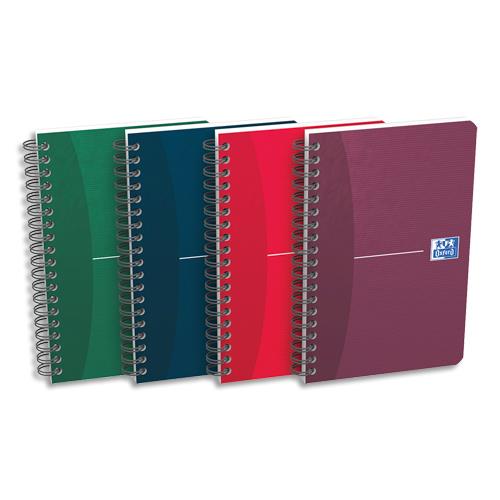 Carnet Oxford Office - spirales - couverture souple - format 11x17cm - 180 pages - rglure 5x5
