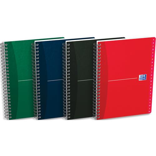Rpertoire Oxford Office - spirales - couverture souple - format 14.8x21cm - 180 pages - rglure lign 7mm