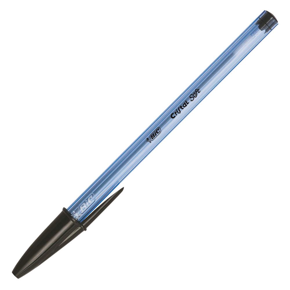 Stylo bille Bic Cristal Soft - criture moyenne - noir