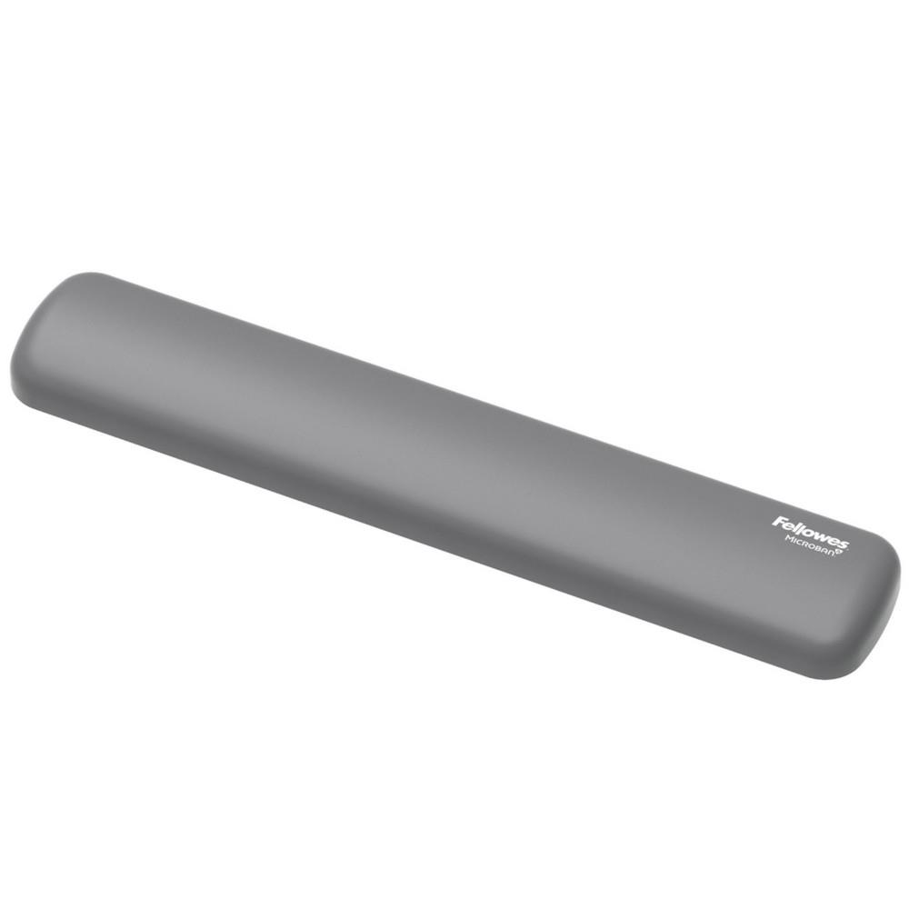 Repose-poignet Breyta Fellowes pour clavier compact - Coussin antibact�rien en silicone doux - L. 32 x P. 6 cm - Gris