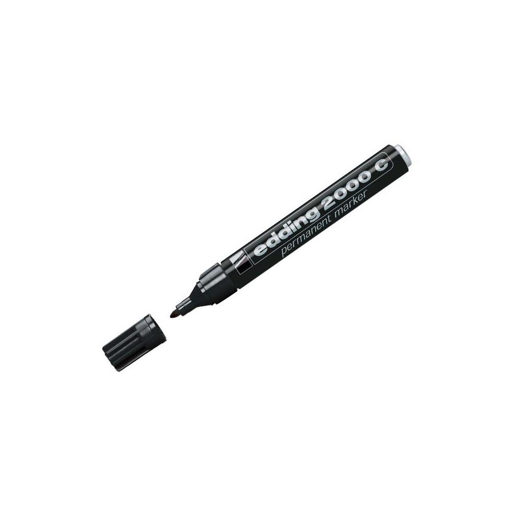 Marqueur permanent Edding E 2000 - pointe ogive - encre indlibile noire sans solvant