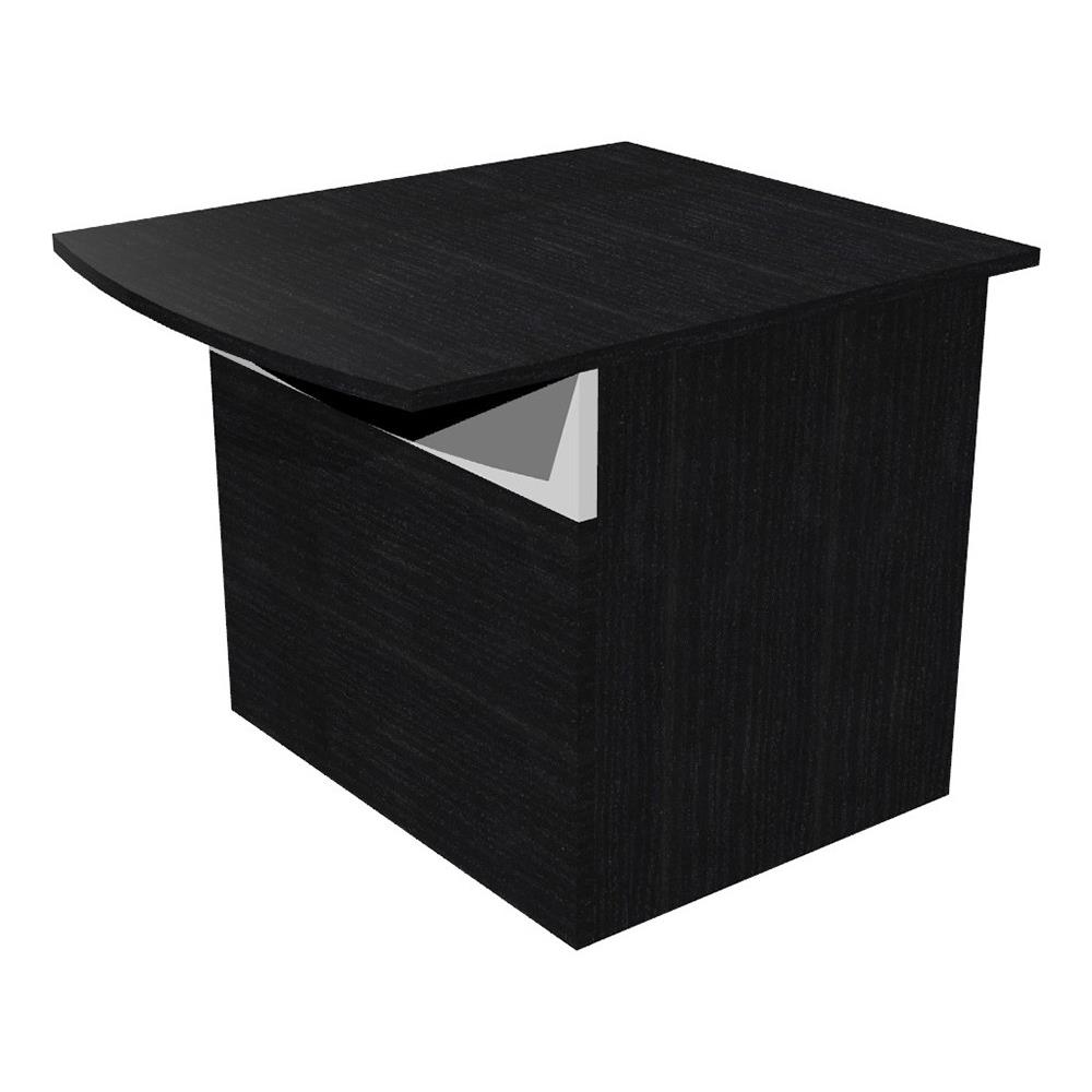 Module bas de banque d'accueil Yucca - L 80 - Fr�ne noir,blanc