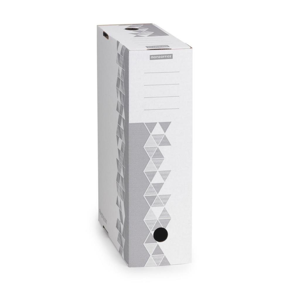 Bo�te archives Mondoffice Premium - Dos 10 cm - Gris - Lot de 10