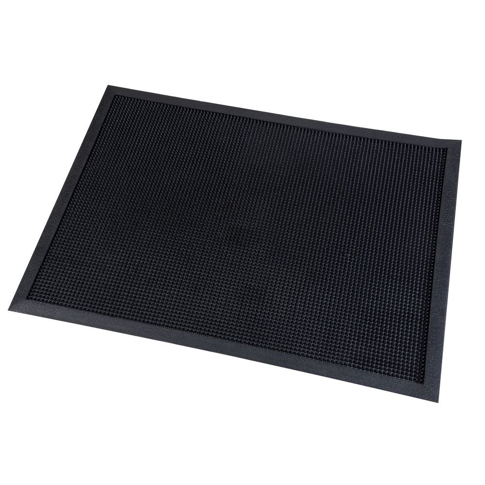 Tapis d'accueil extrieur Paperflow en caoutchouc - 60 x 80 cm - trafic important - noir