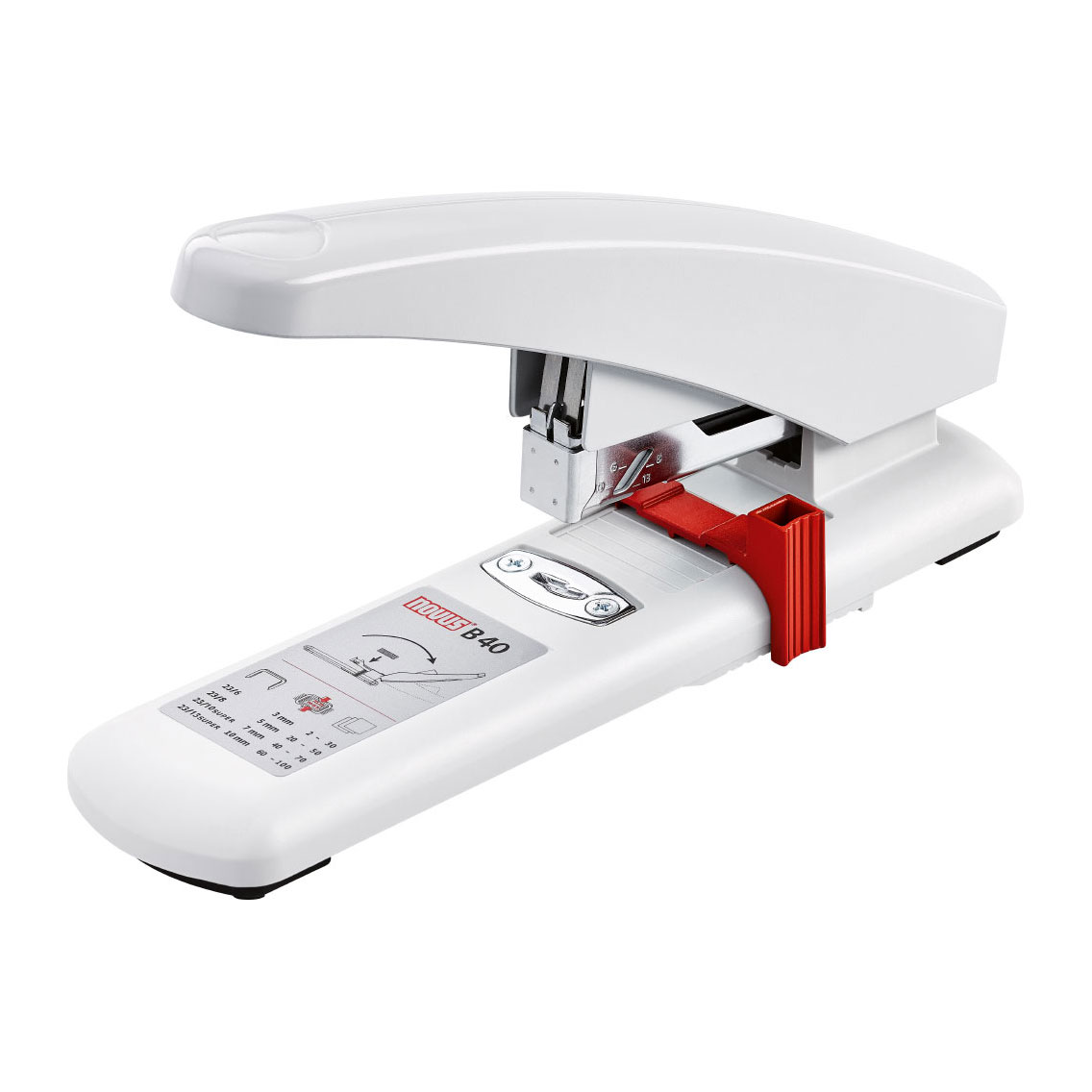 Agrafeuse Novus B40  grande capacit - pour agrafes 23/6, 23/8, 23/10 Super, 23/13 - 100 feuilles