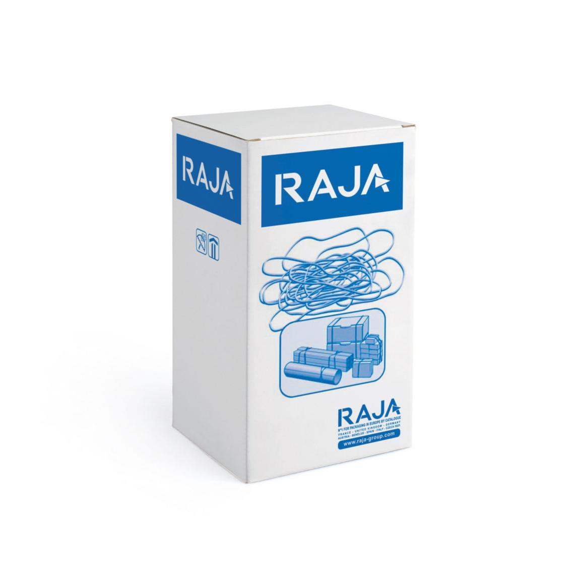 Bracelet lastique Raja - 200 x 2 mm - en caoutchouc naturel - Bote 1 kg (paquet 1000 grammes)