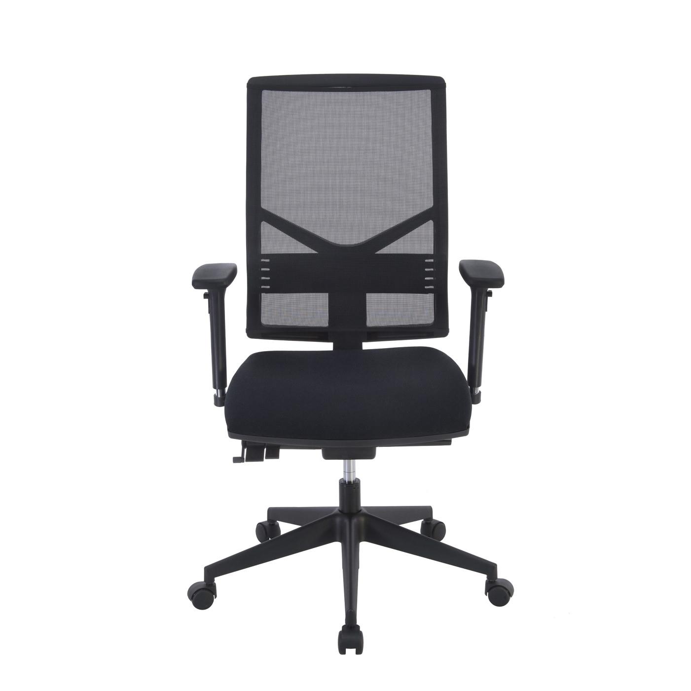 Fauteuil Mille - maille filet, tissu - noir