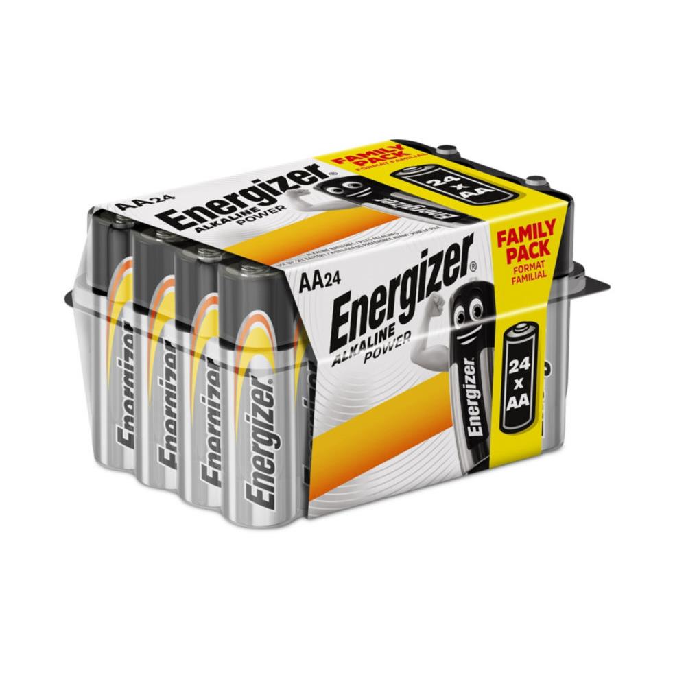 Pile alcaline AA / LR6 Energizer Power - lot de 24