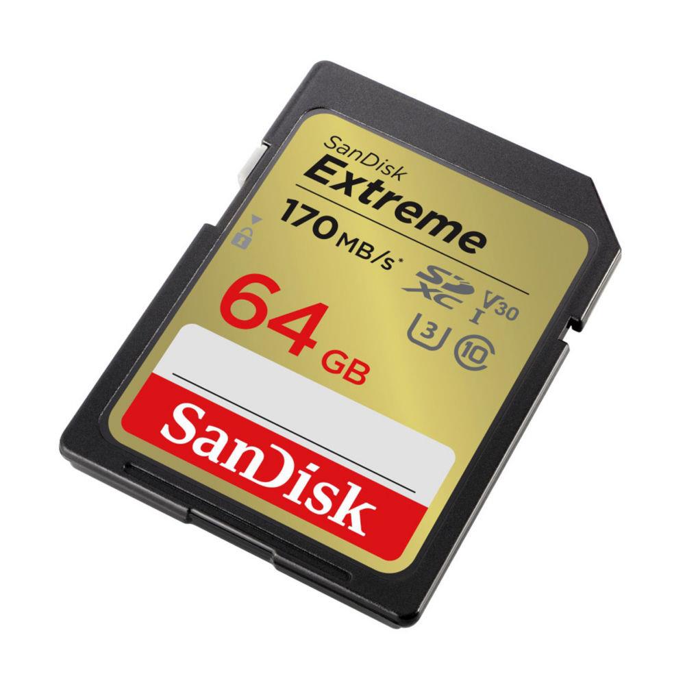 Sandisk extreme 64 go sdxc uhs-i classe 10