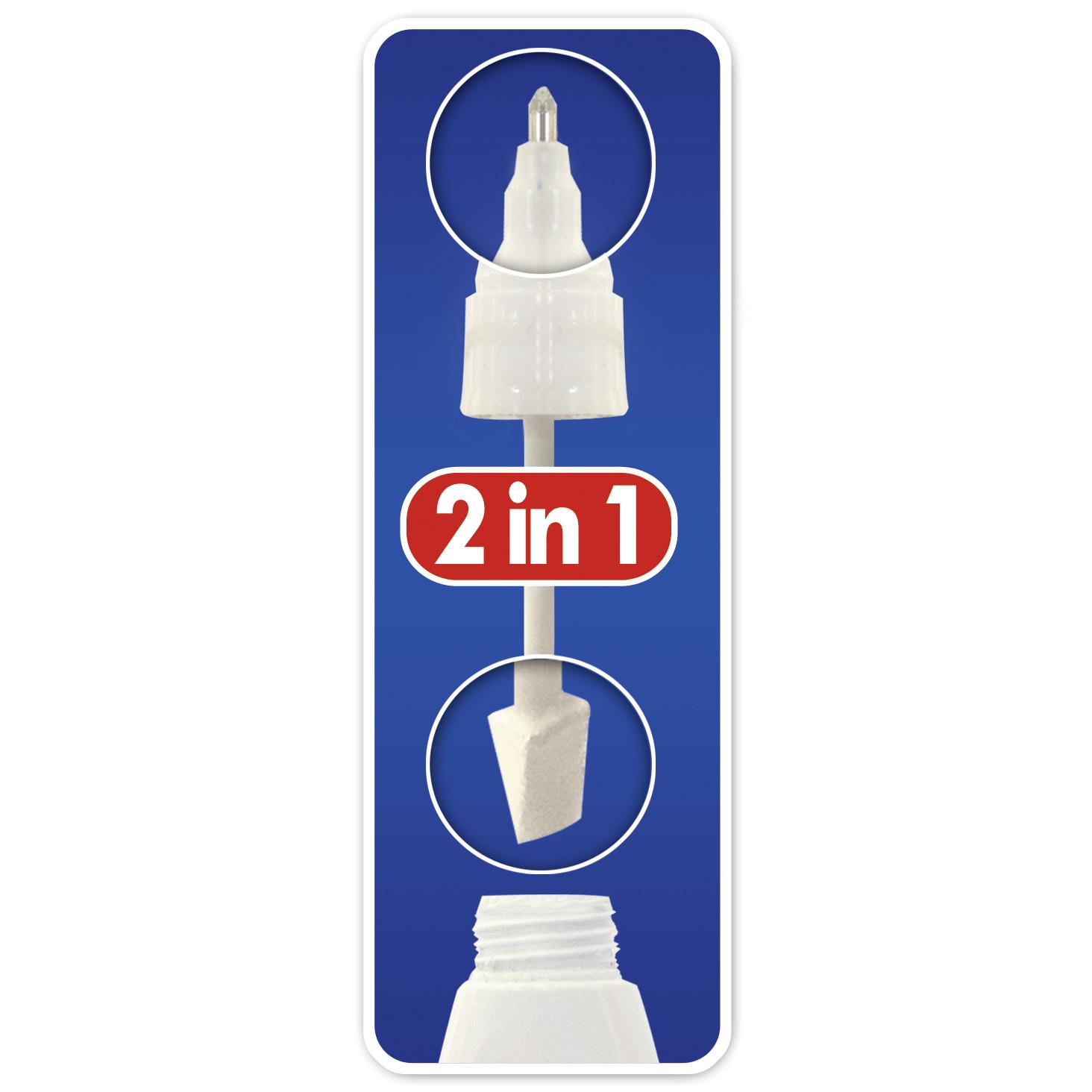 Stylo correcteur TIPP-ex SHAKE'N CHOOSE - pointe m�tal fine - applicateur mousse - 15ml