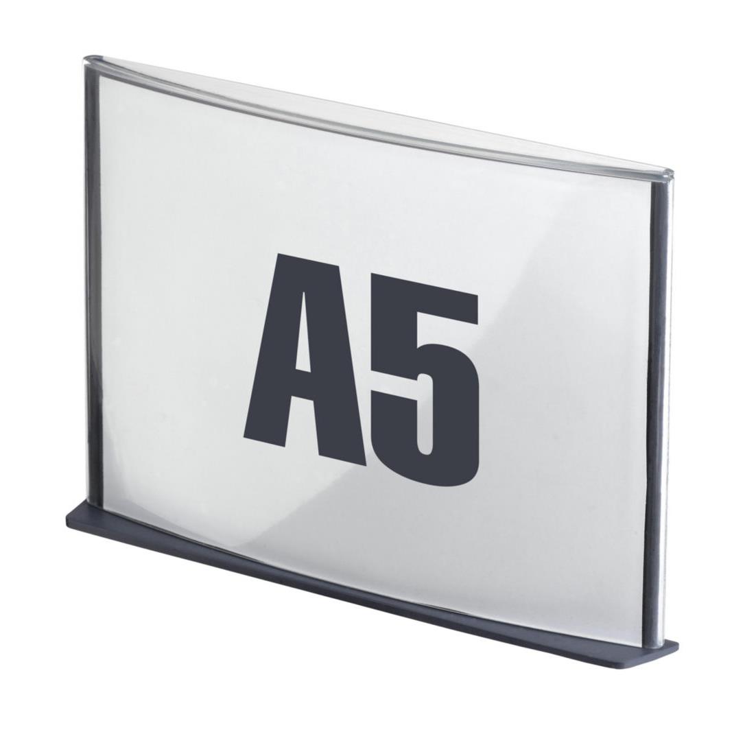 Plaque de porte format A5 coloris anthracite