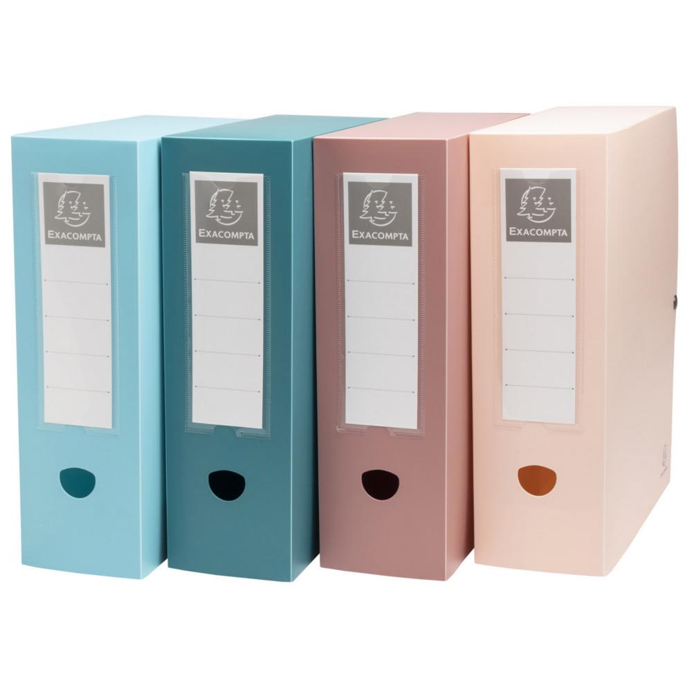 Bote de classement A4 Exacompta Skandi - Polypro recycl - Dos 10 cm - Assorties