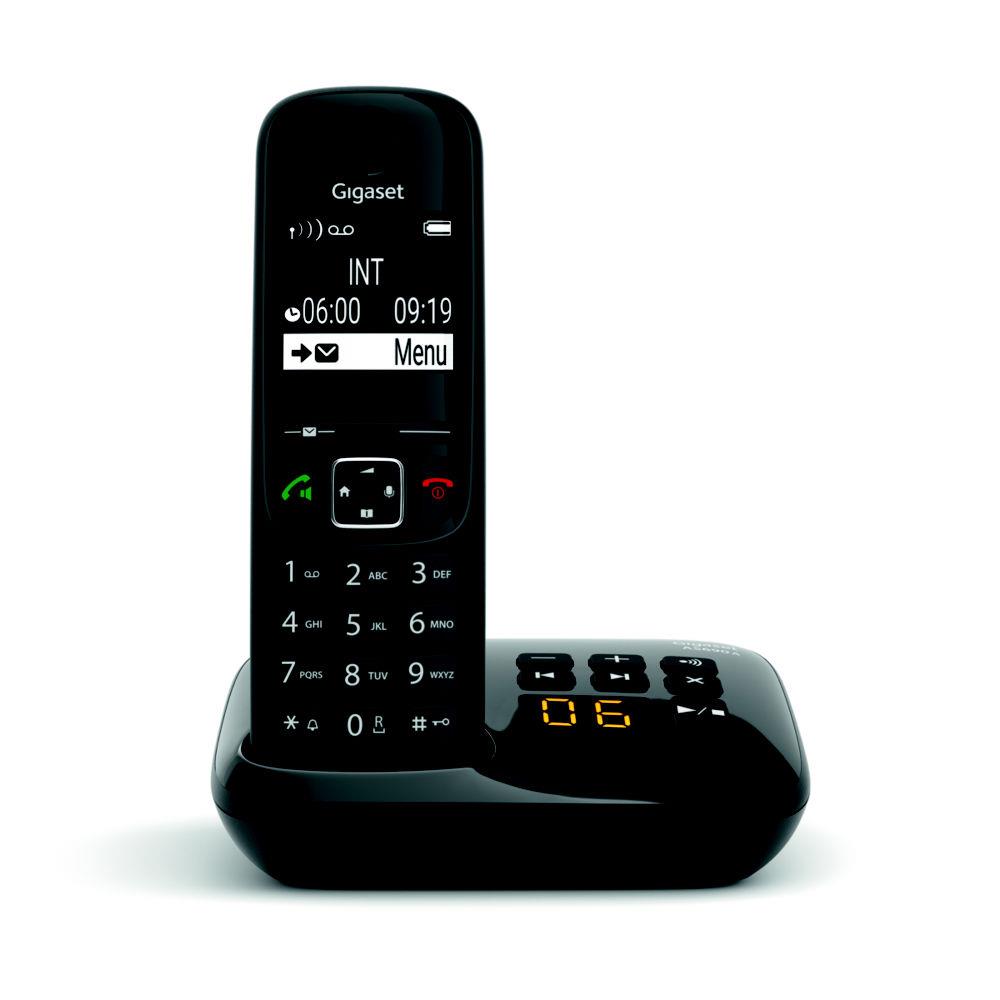Gigaset as690a tlphone analog/dect noir