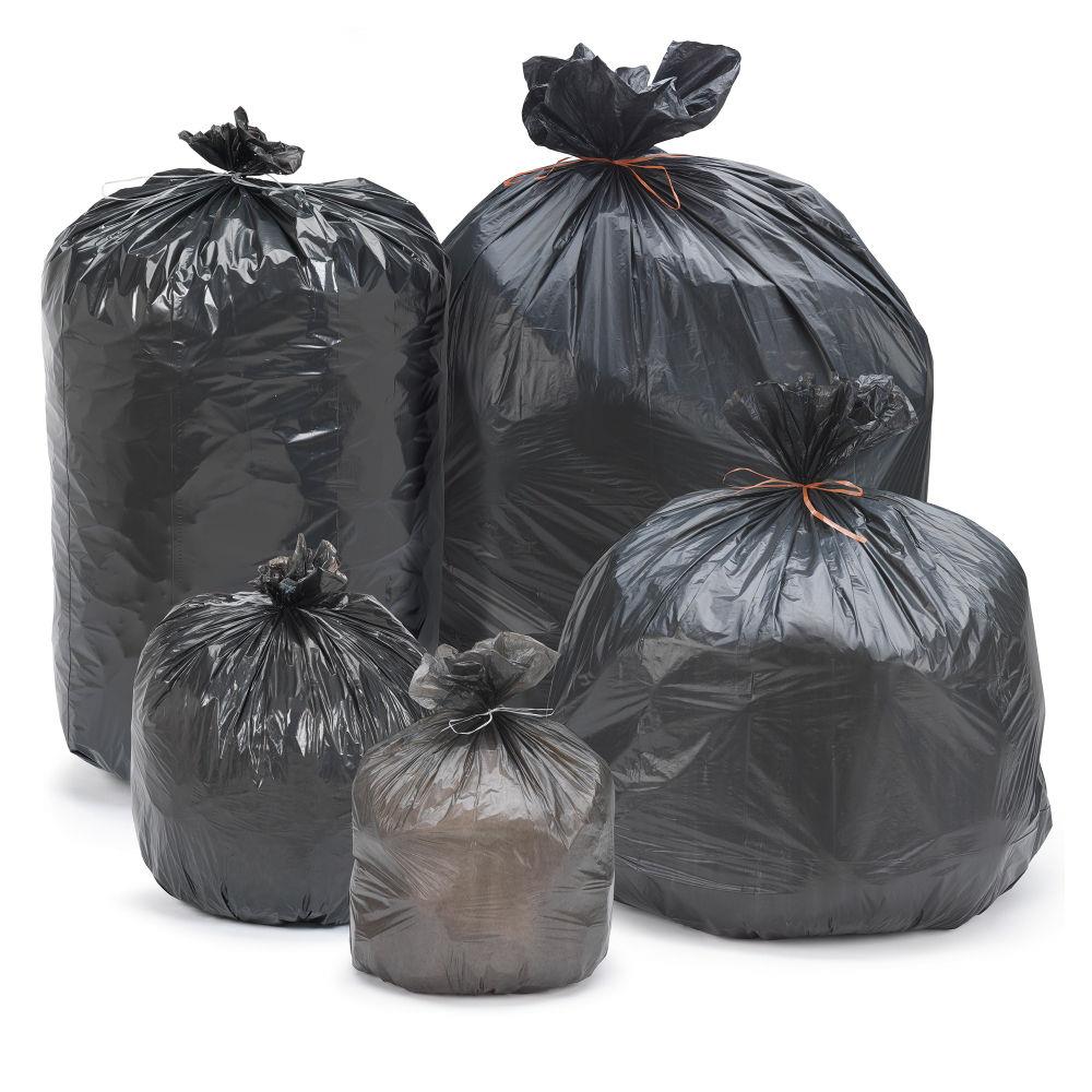 Sac poubelle conomique 30 L noir - Lot de 1000