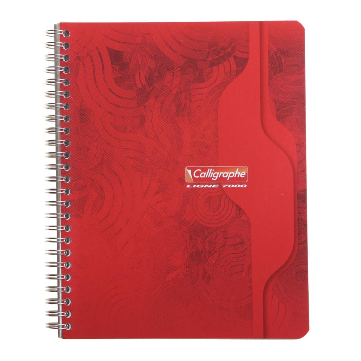 Cahier spirale Calligraphe 17 x 22 cm - petits carreaux 5x5 - 180 pages - bloc 90 feuilles