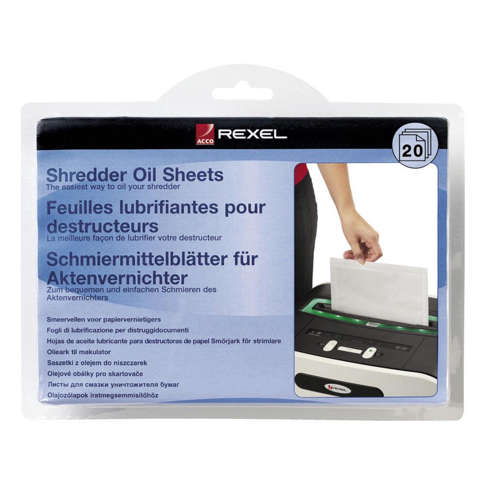 Rexel feuilles prlubrifies pour destructeurs (20)