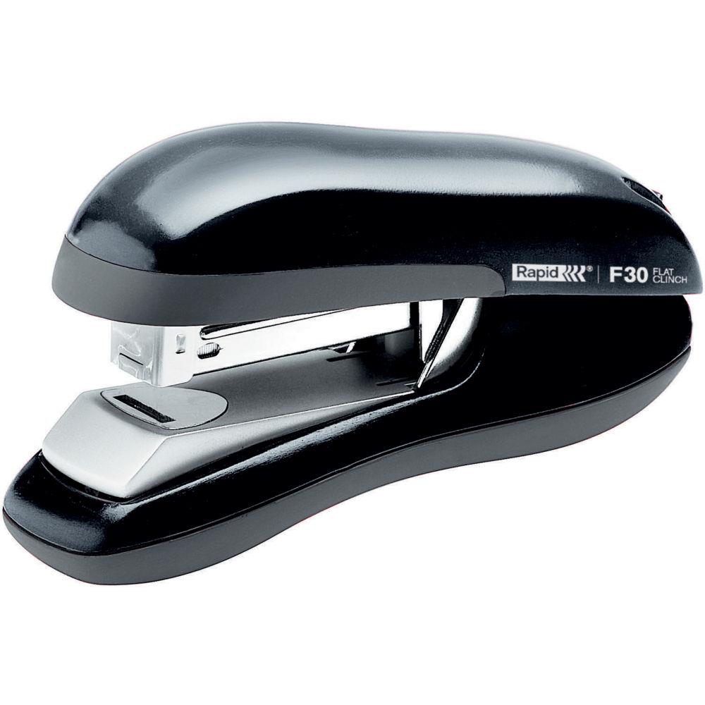 Agrafeuse Rapid F30  - technologie Flat Clinch - utilise les agrafes 24/6  26/6 - noir - 30 feuilles