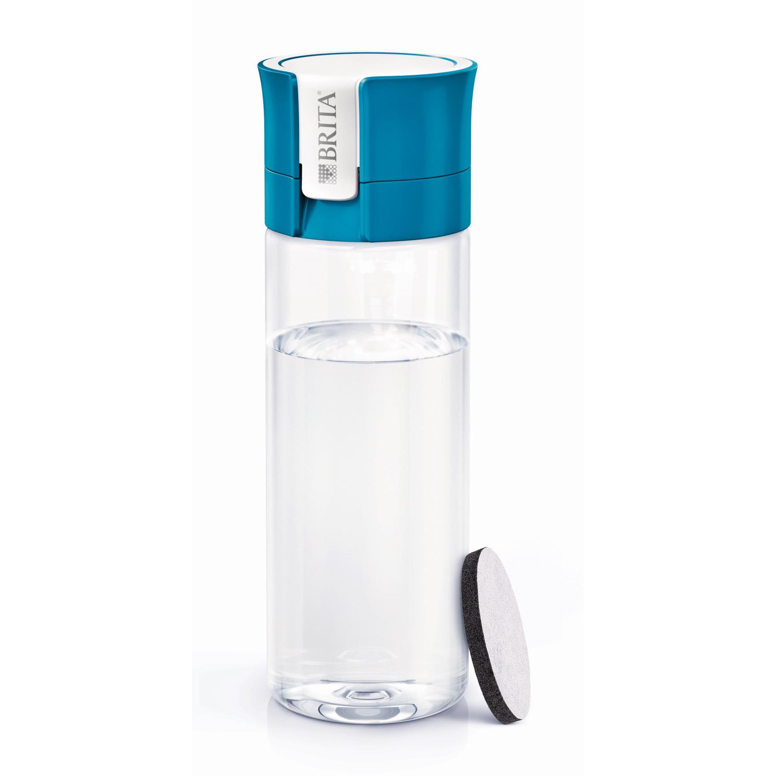 Gourde filtrante Brita - 600 ml - 1 filtre inclus - Transparent/Bleu