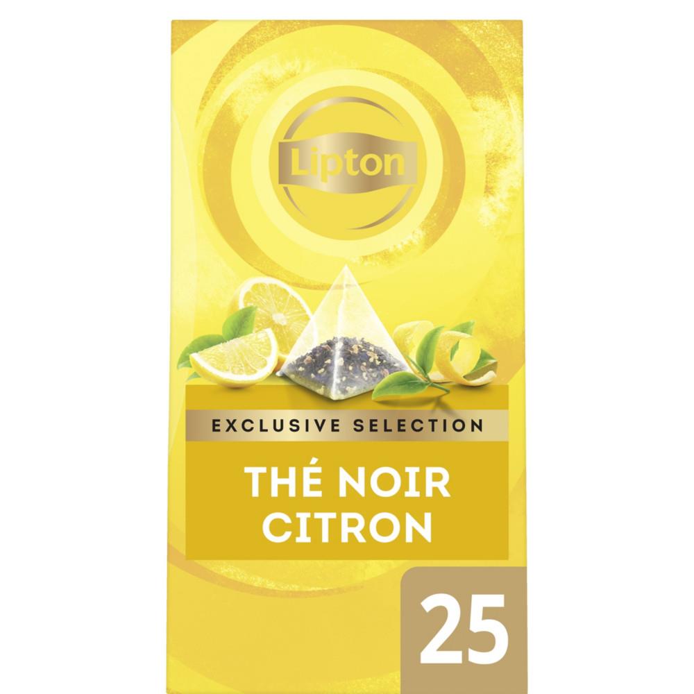 Th noir aromatis citron Exclusive Slection - 25 sachets pyramide