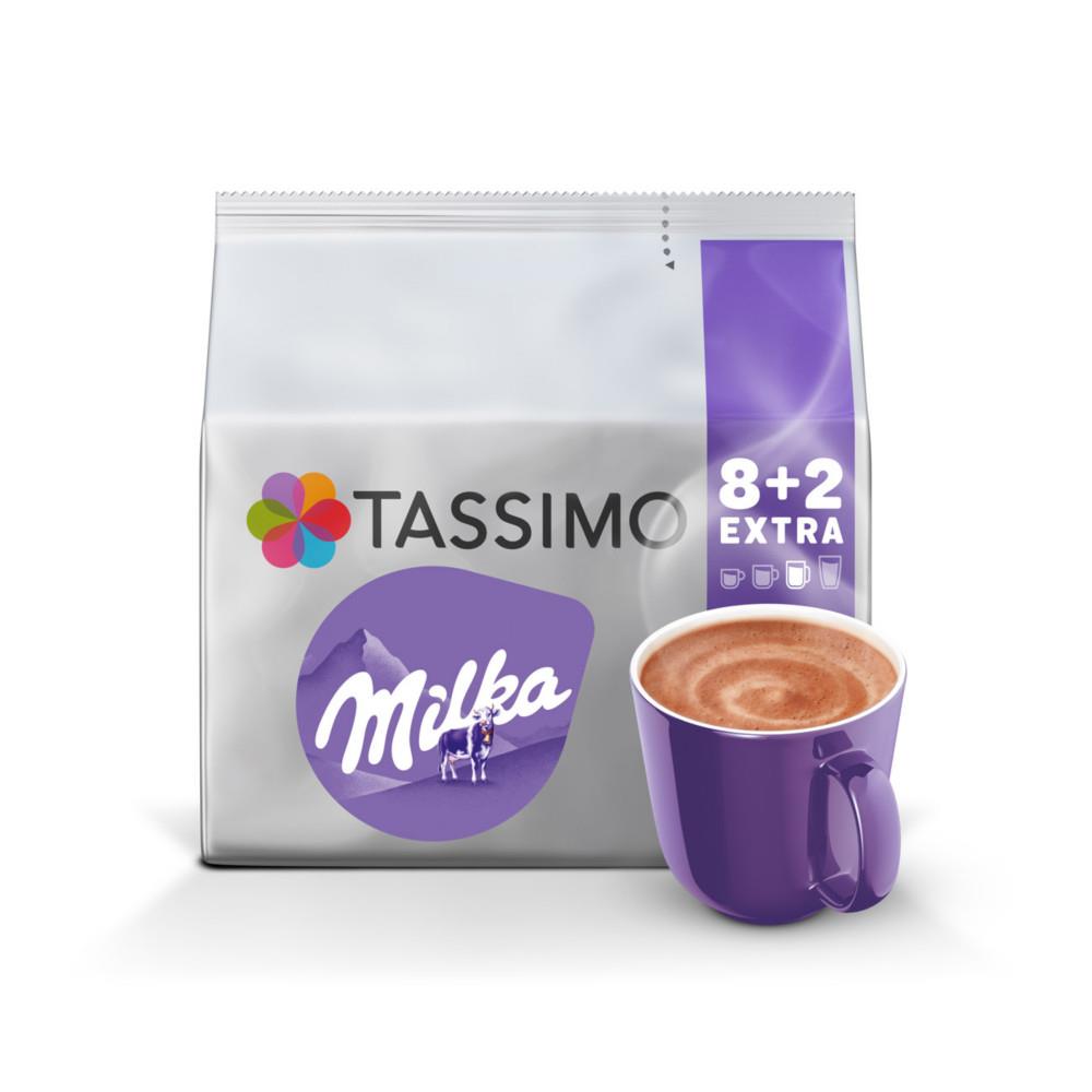 T-Discs Milka Tassimo Chocolat - Paquet de 10 dosettes - 8 achet�s + 2 offerts