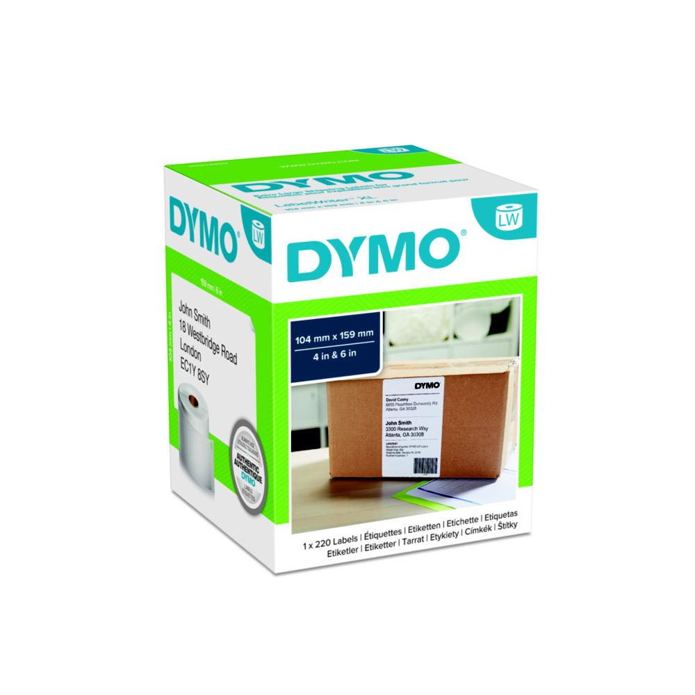 Rouleau d'tiquettes pour Dymo Labelwriter 4 XL - 220 tiquettes 104 x 159 mm