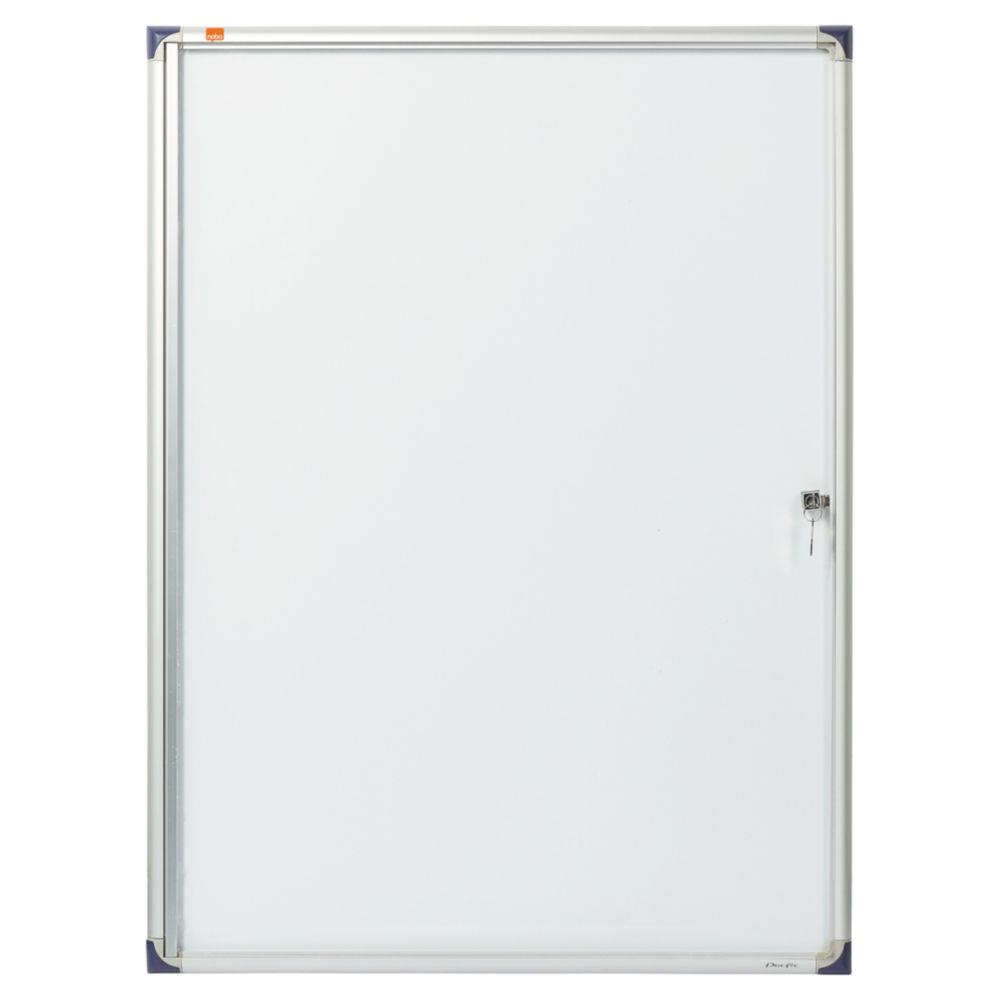 Vitrine d'intrieur Nobo extra-plate porte-battante fond magntique - 9 feuilles A4 - dimensions L73 x H99 x P2,2 cm